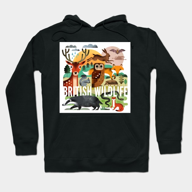 British Wildlife Hoodie by Gareth Lucas